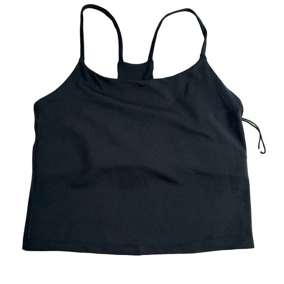 Girlfriend Collective Black Colette Halter Bra Active Stretch Compression Size M - Picture 1 of 4